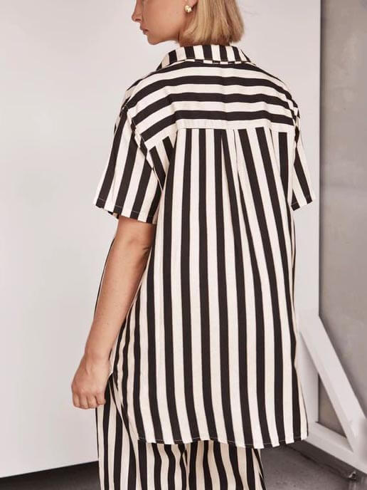Resort Casual Striped Loose Set