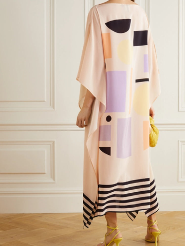 Pink Marshmellow Stripe Kaftan