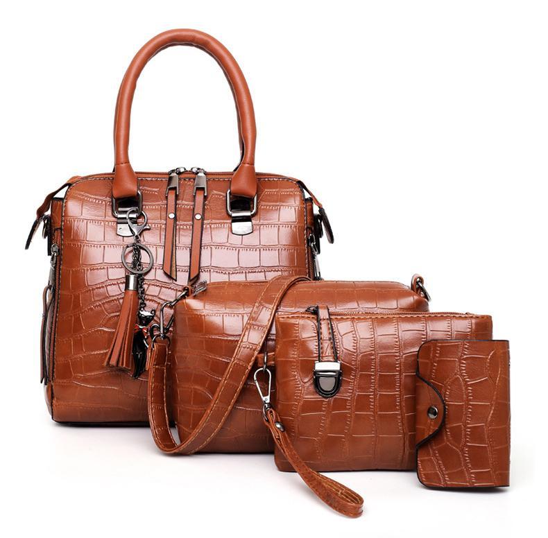 Harper™ - 4-Piece Modern Leather Bag Set