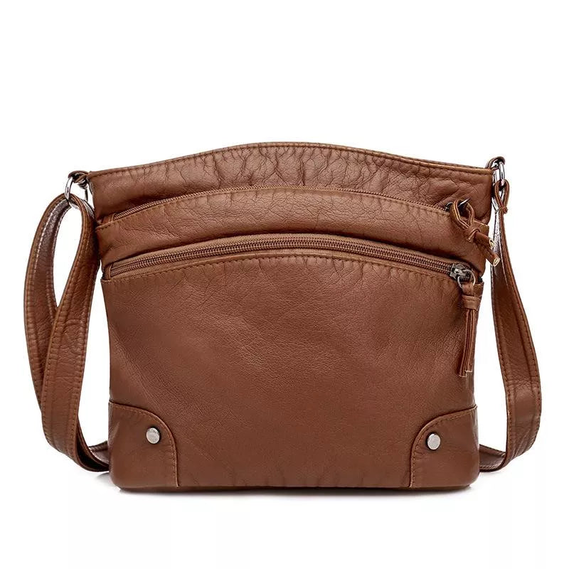 Zoe™ | Leather Shoulder Bag