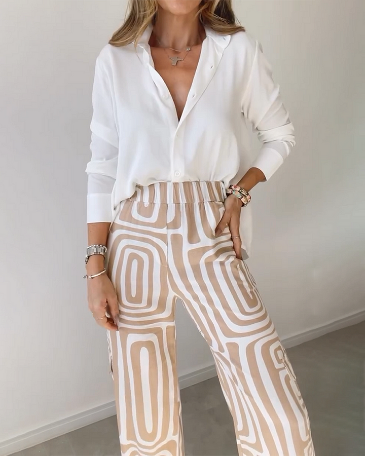 Lapel Two-piece Set