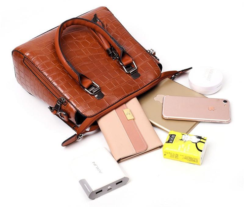 Harper™ - 4-Piece Modern Leather Bag Set