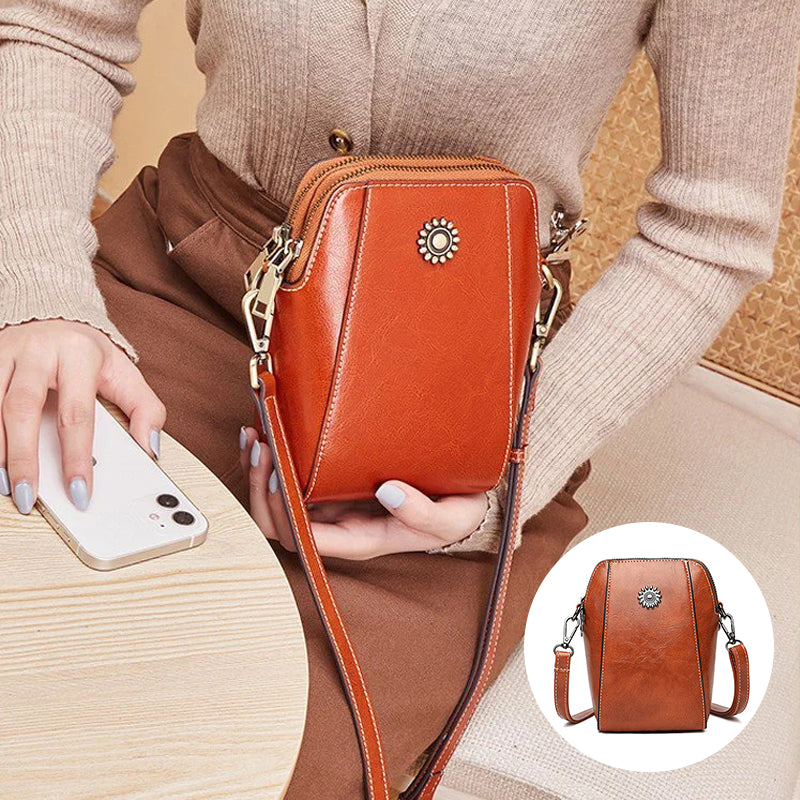 Vera™ - Stylish mini crossbody bag made of soft leather