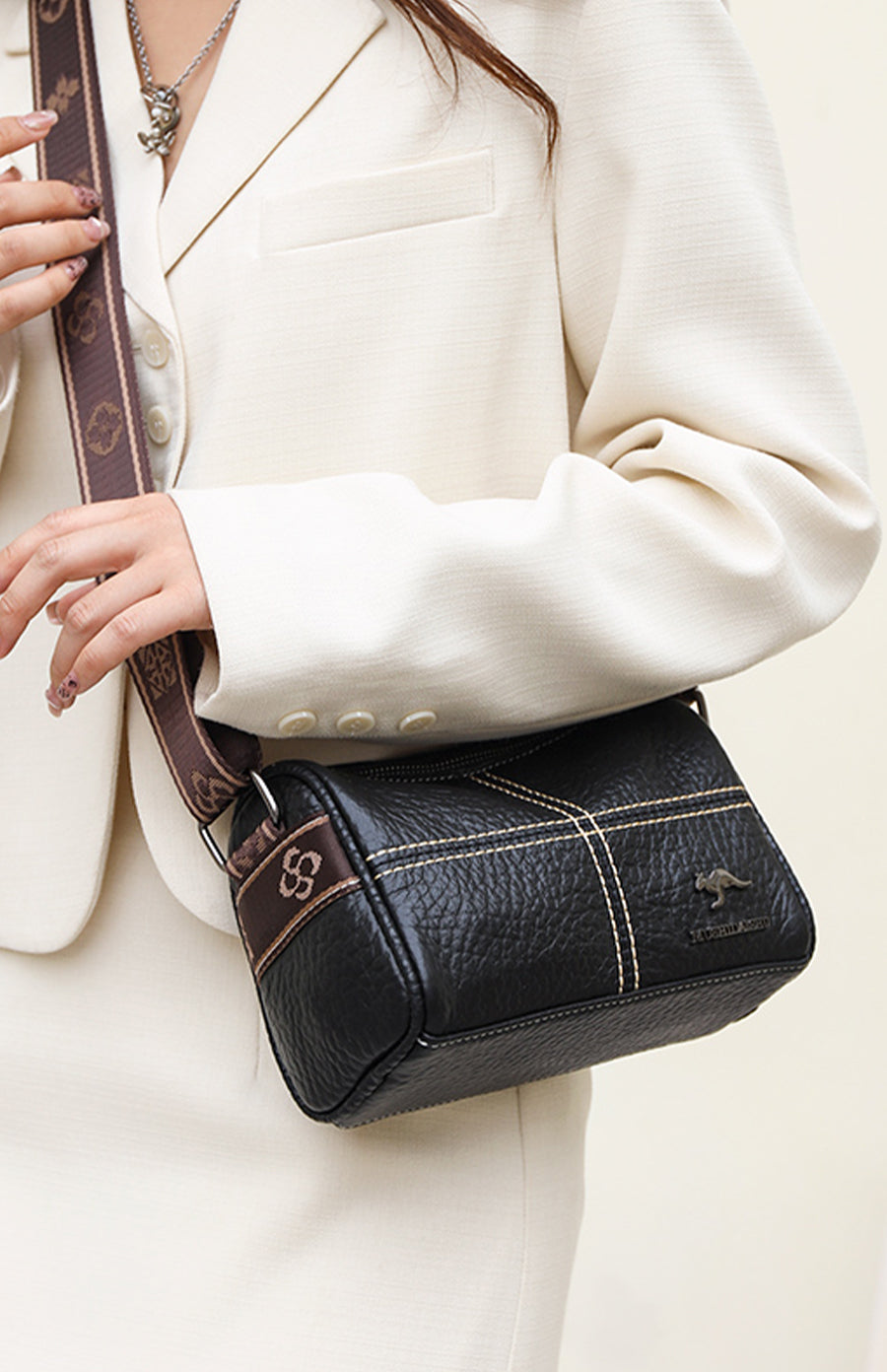 Chloe™ - Stylish Crossbody Bag with Stone Grain Pattern