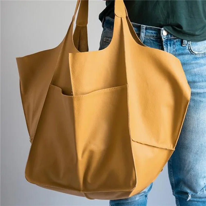 Millicent™ | Oversized Leather Tote Bag