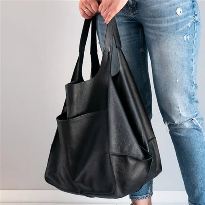 Millicent™ | Oversized Leather Tote Bag