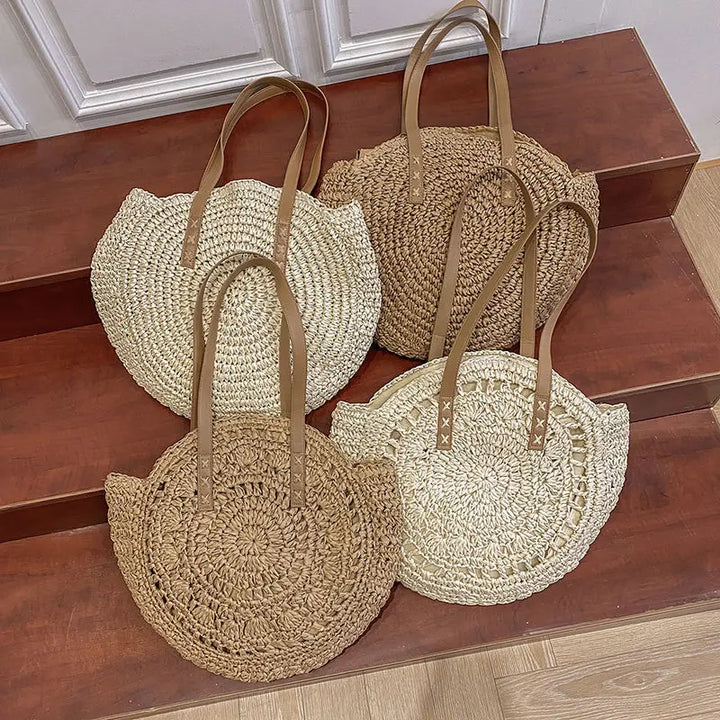 Handcrafted Elegant Multifunctional Straw Handbag