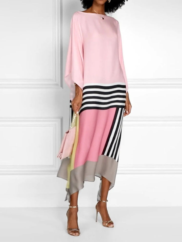 Pink Candy Stripe Kaftan