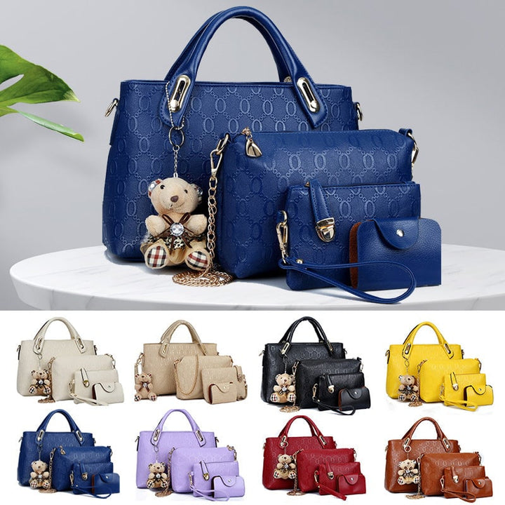 Mia™ - New Stylish Four-Piece Handbag Set