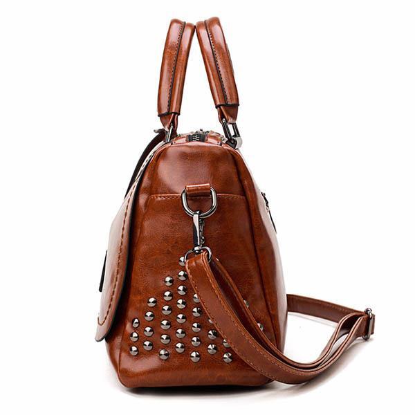 Chloe™ - Luxurious Leather Bag with Studs