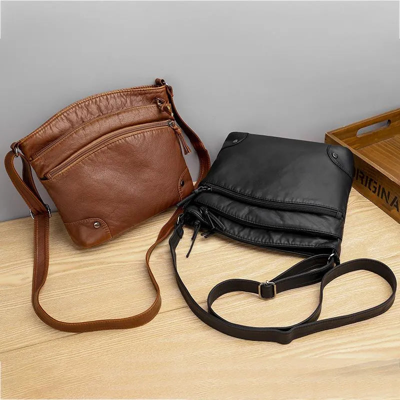 JansenStyle Anna - Leather Shoulder Bag