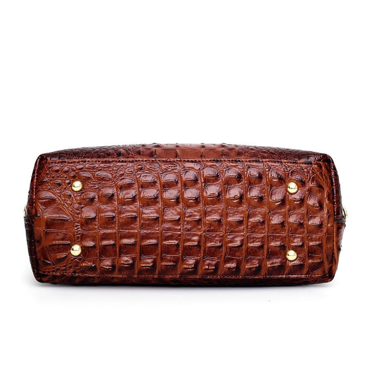 Hanna™ - Stylish Crocodile Leather Bag with Handcrafted Details