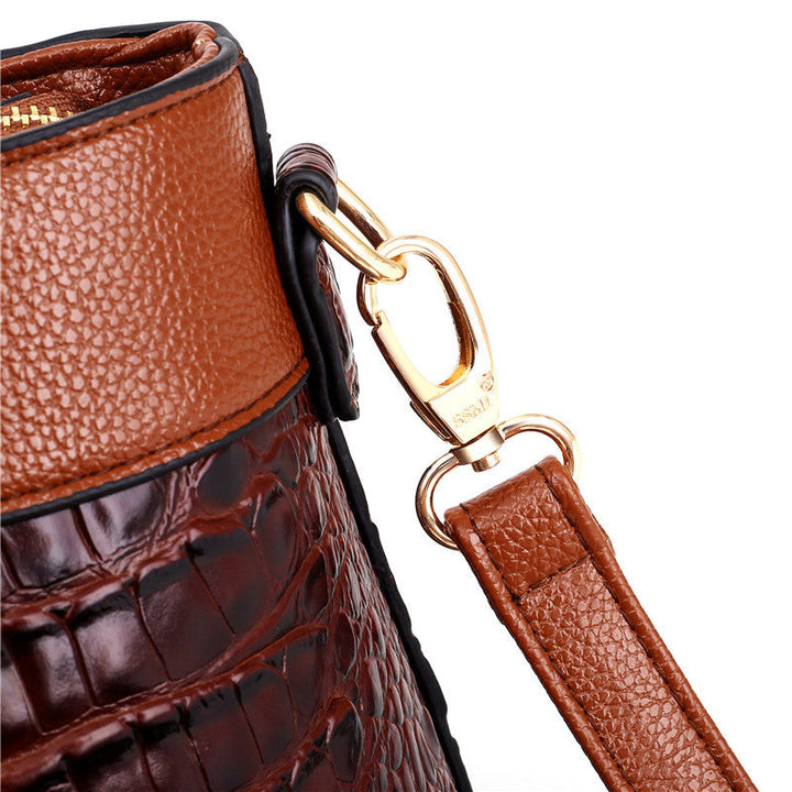 Hanna™ - Stylish Crocodile Leather Bag with Handcrafted Details