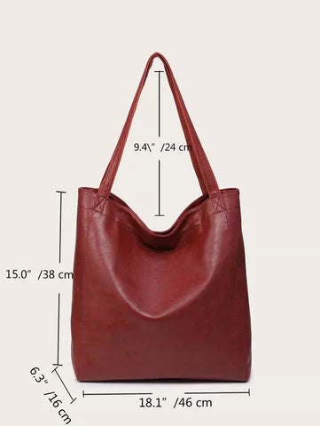 JansenStyle™ Dagmar - Elegant leather handbag